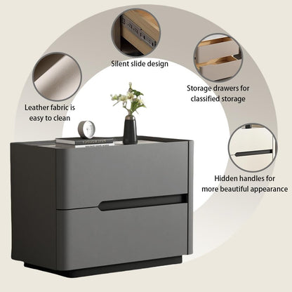 Modern Leather Bedside Table