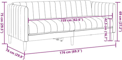Modern Leather Sofa for Living Room