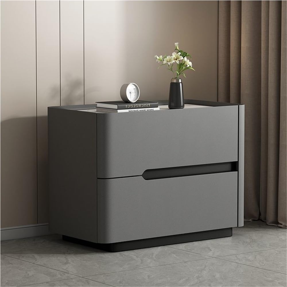 Modern Leather Bedside Table
