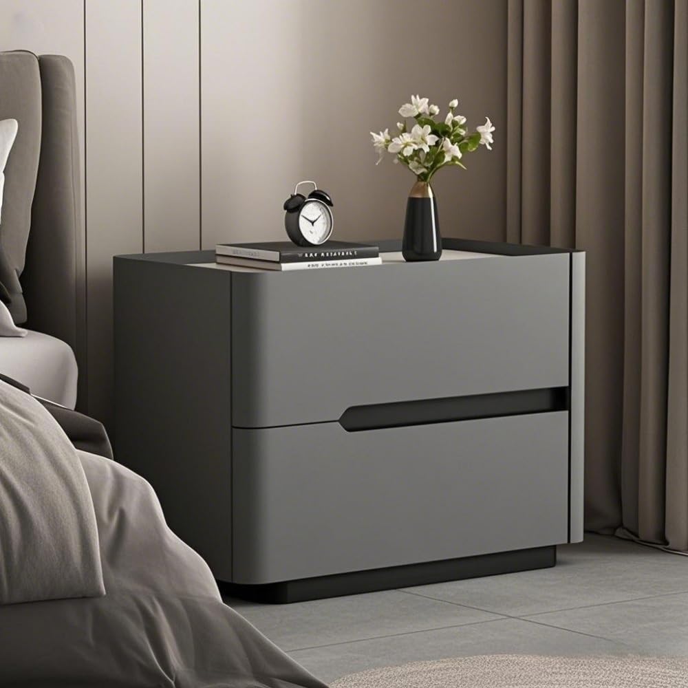 Modern Leather Bedside Table