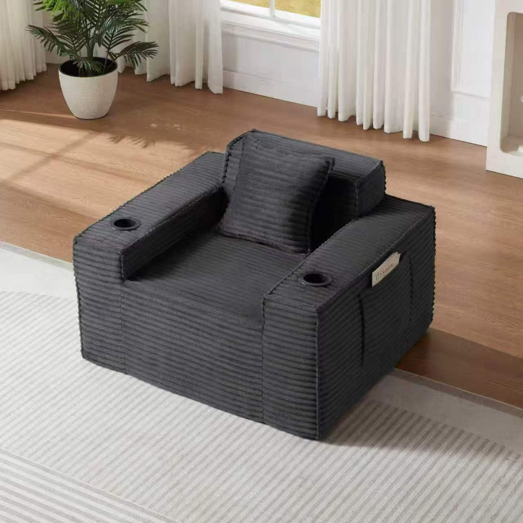 Boneless 1-Seater Sofa Chair – Cozy Lounge Seat