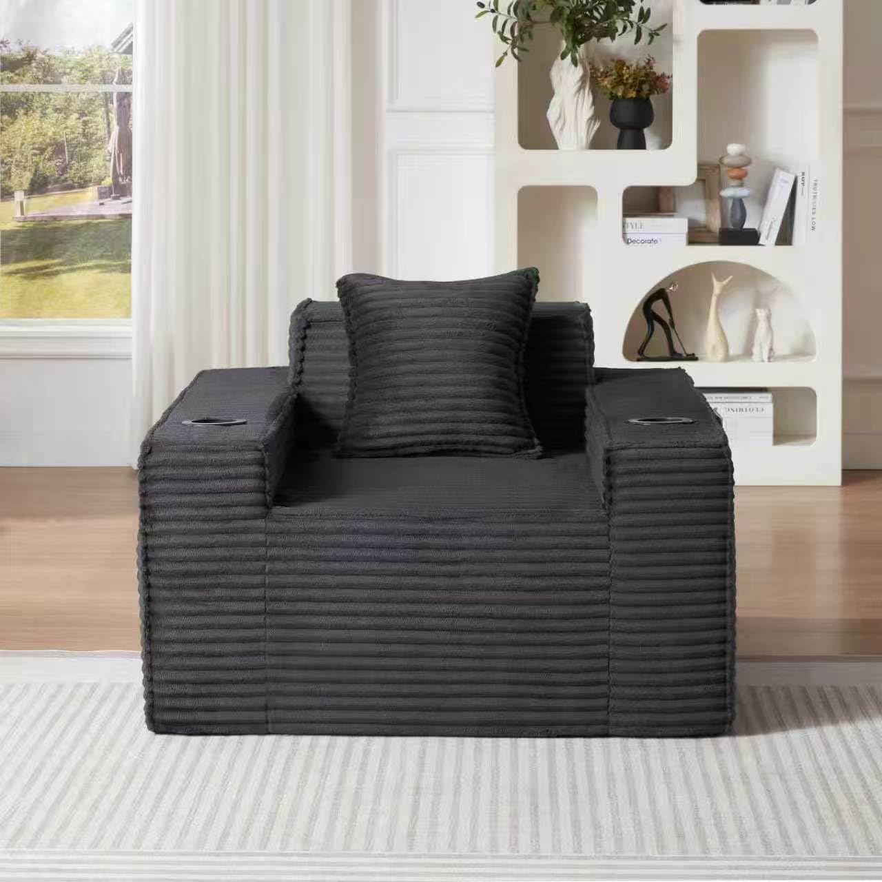 Boneless 1-Seater Sofa Chair – Cozy Lounge Seat