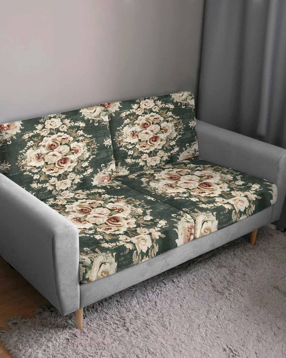 Traditional Sofa Slipcover – Stretch Furniture Protector