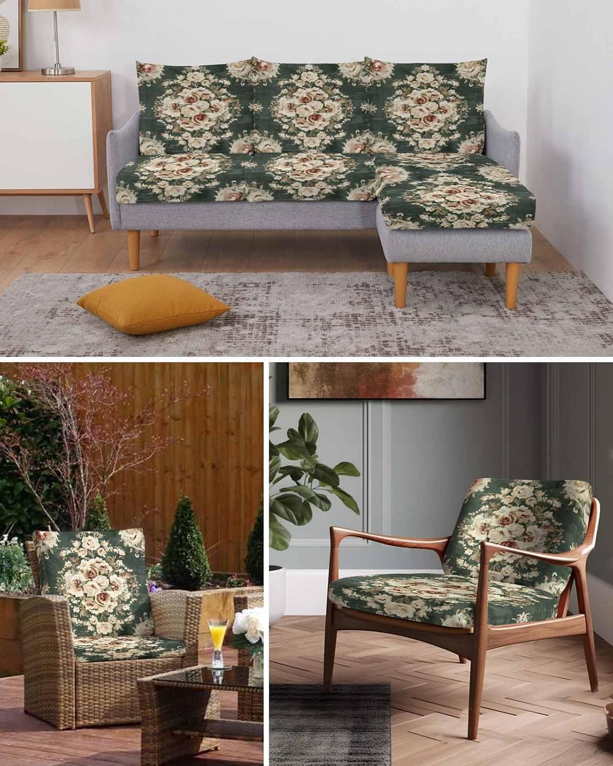 Traditional Sofa Slipcover – Stretch Furniture Protector