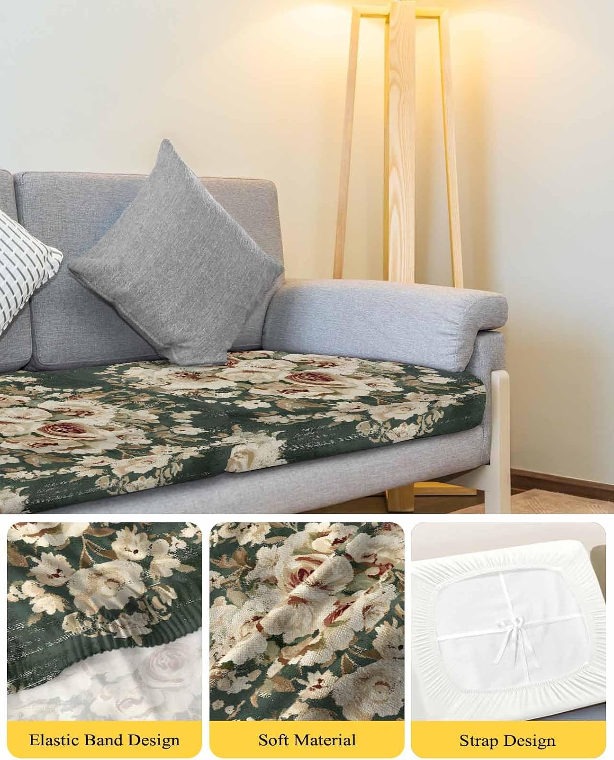 Traditional Sofa Slipcover – Stretch Furniture Protector