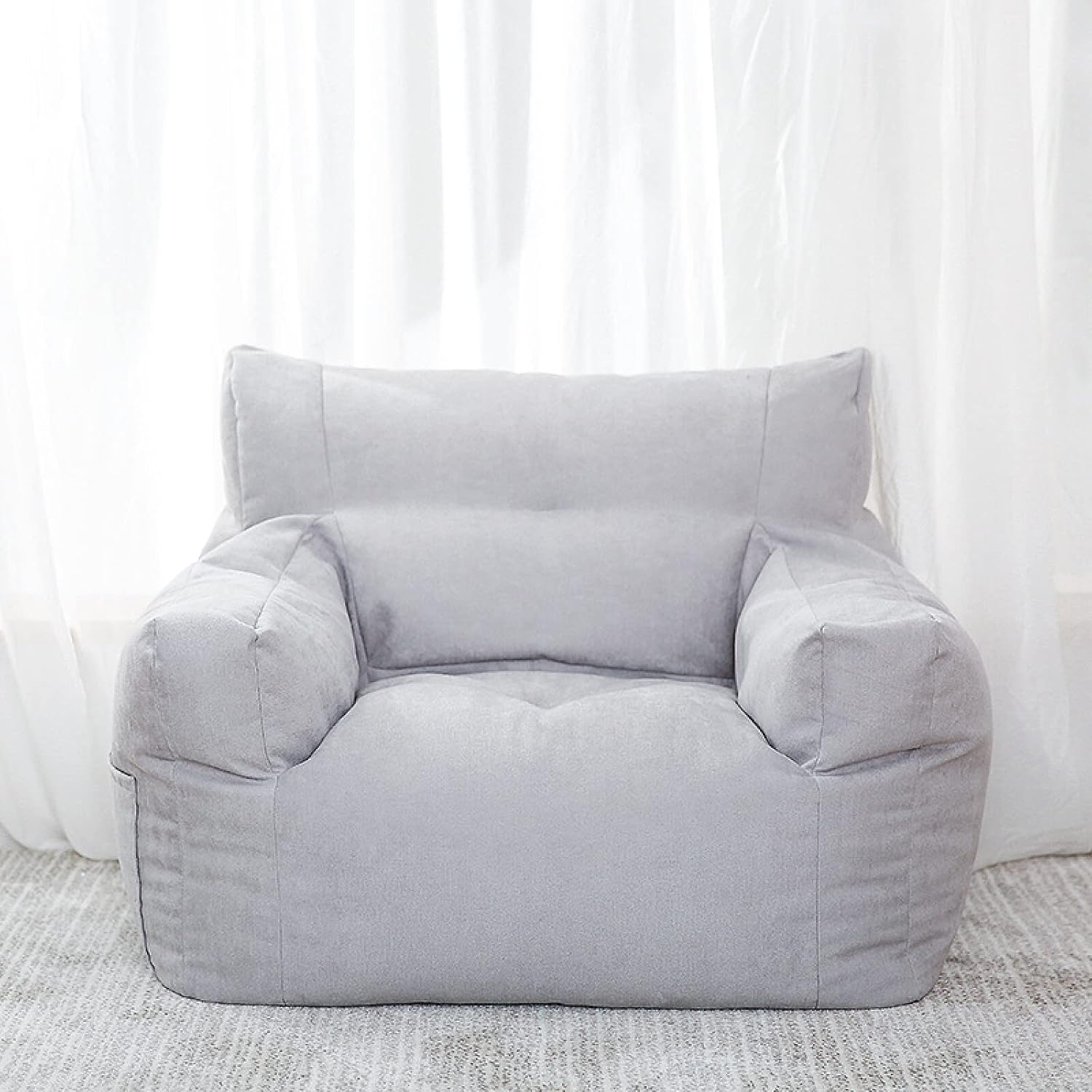 Bean Bag Sofa Cover – Soft Velvet Lounge Chair Jacket