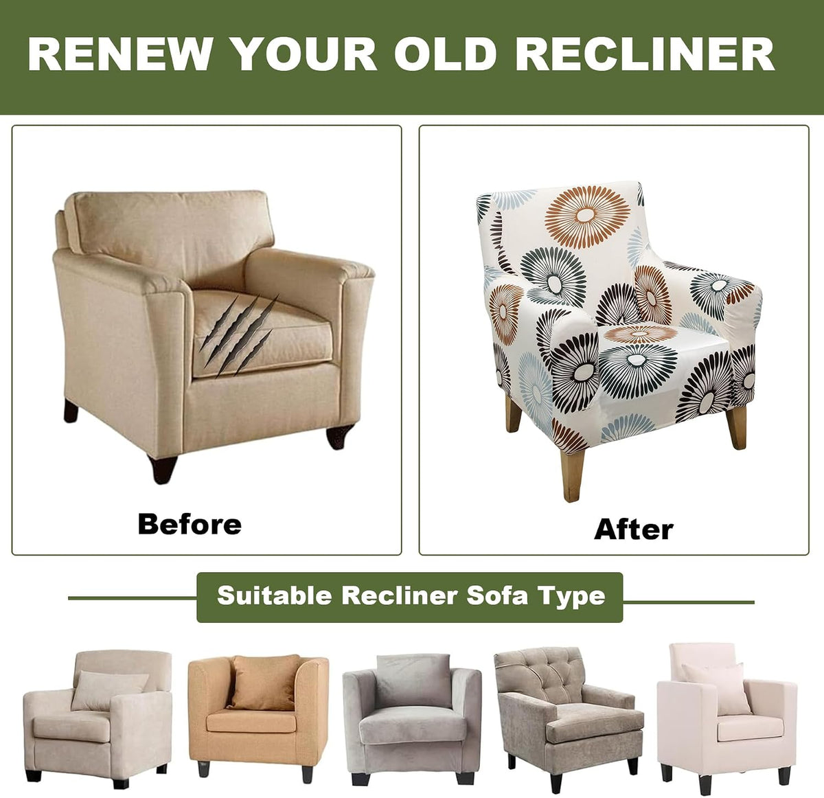 Stretch Armchair Cover – Waterproof Furniture Protector