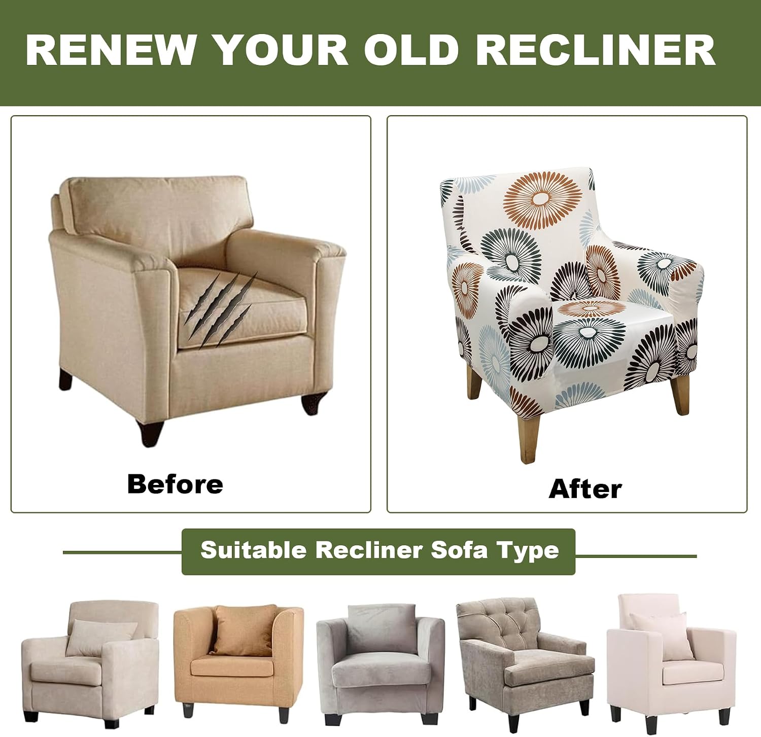 Stretch Armchair Cover – Waterproof Furniture Protector