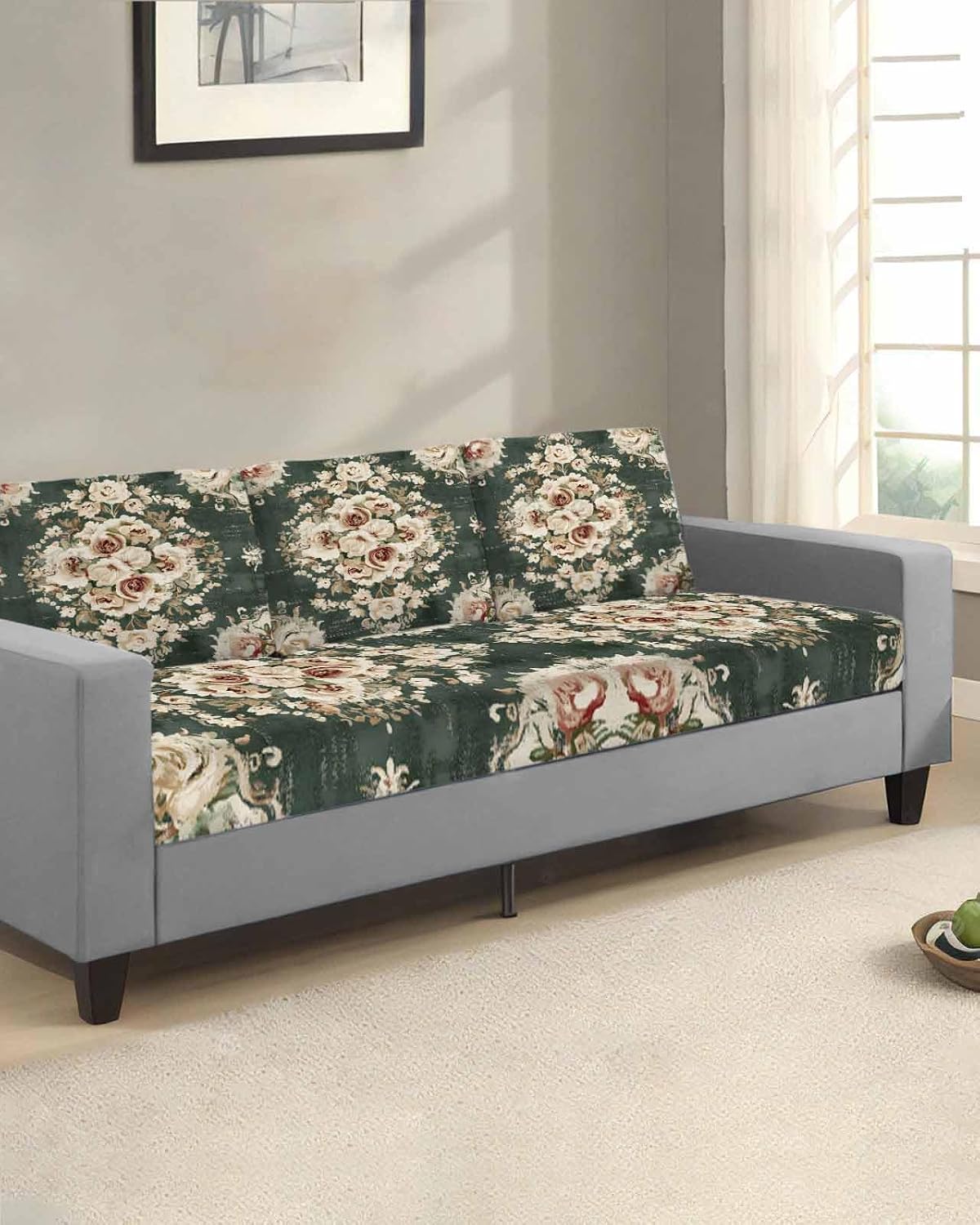 Traditional Sofa Slipcover – Stretch Furniture Protector