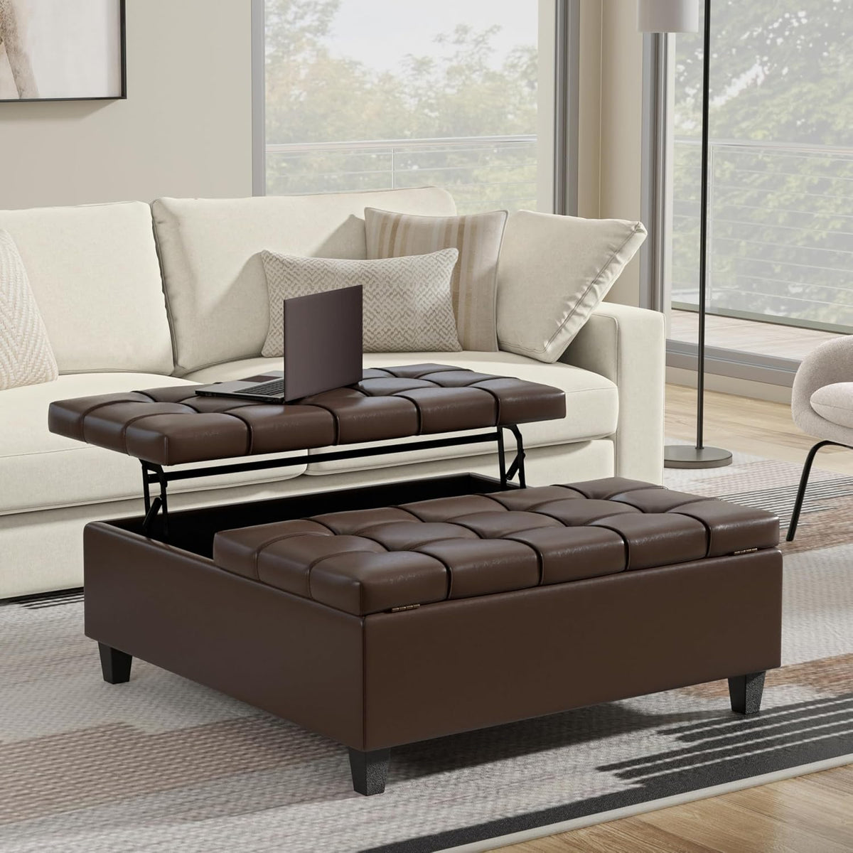 Storage Ottoman Coffee Table